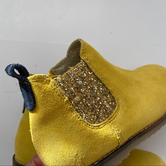 SOLD 👁‍🗨 HP🎉 NEW Mini Boden gold glitter boots - Picture 6 of 8